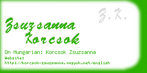 zsuzsanna korcsok business card